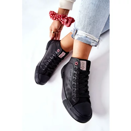 Kesi Women's High Sneakers Cross Jeans II2R4032C Black