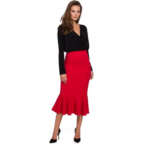 Makover Ženska suknja K025 crna Crveno Cene
