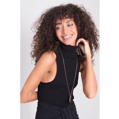 Fashion Hunters Black women&amp;#039;s BSL turtleneck sweater Slike