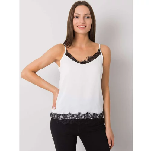 Fashion Hunters Black and white lace top