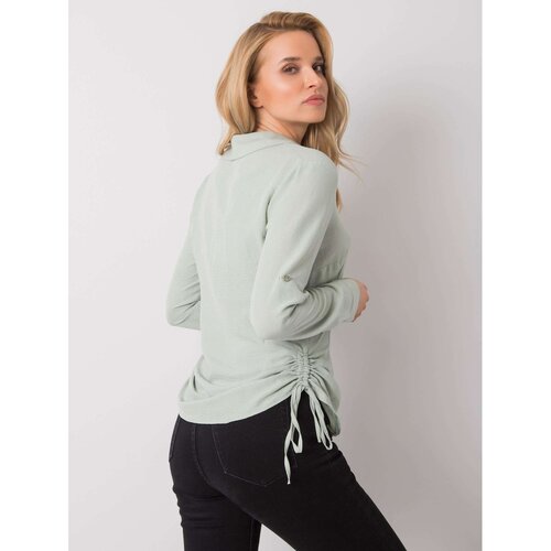 Fashion Hunters RUE PARIS Mint shirt with welts Cene