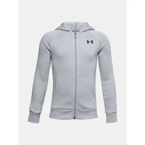 Under Armour Sweatshirt Ua Rival Cotton Fz Hoodie-Gry - Boys