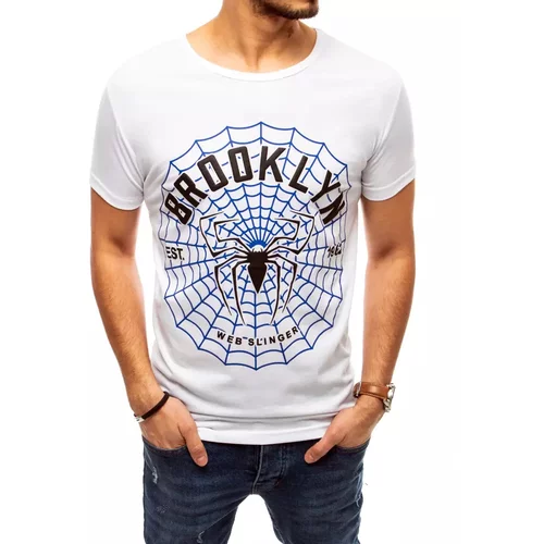 DStreet White men's T-shirt with RX4481 print