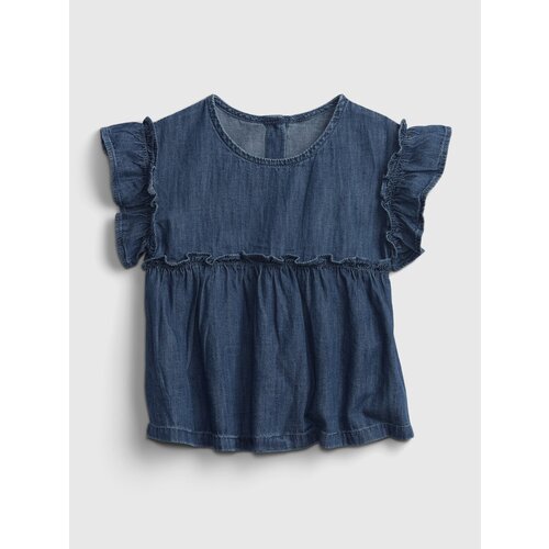 GAP Kids Top Honey Ruffle Denim - Girls Cijene
