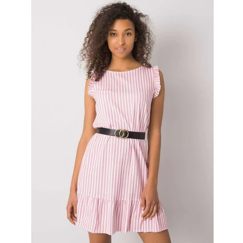 Fashion Hunters Clarabelle red striped dress