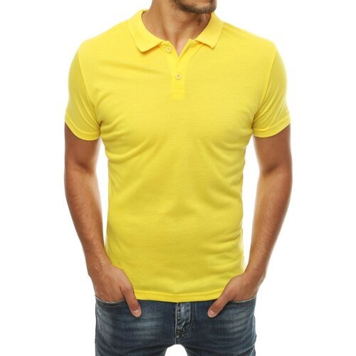 DStreet Muška žuta polo majica PX0314 siva | žuto Slike
