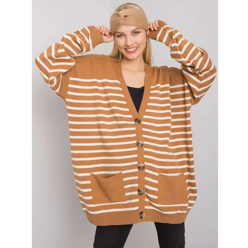 Fashion Hunters Camel sweater with buttons
