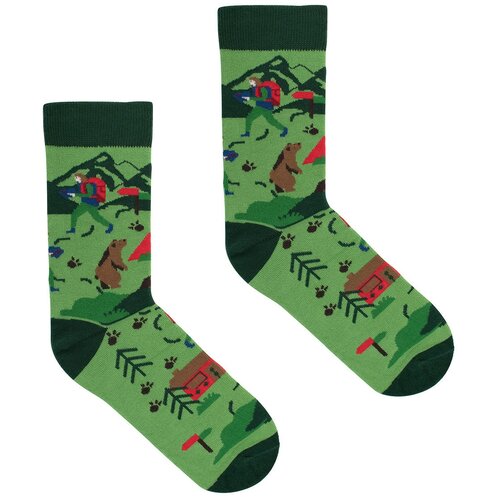 Kabak Unisex's Socks Patterned Trip To The Forest Slike