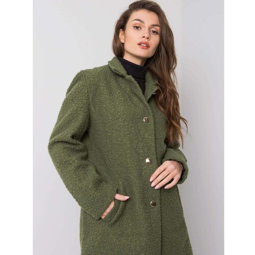 Fashion Hunters Zeleni kovrčavi kaput Slike