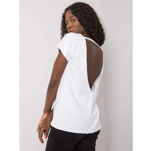 Fashion Hunters White blouse with a neckline at the back