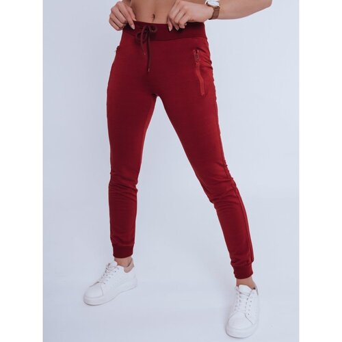 DStreet Women&amp;#039;s sweatpants FENDI burgundy UY0823 Slike