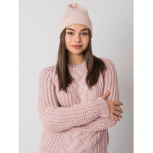 Fashion Hunters RUE PARIS Dirty pink knitted cap Slike