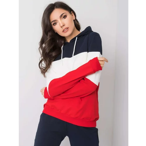 Fashion Hunters Set of sweatshirts in navy and red