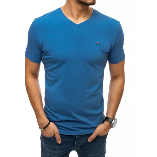 DStreet Men's plain T-shirt dark blue RX4544