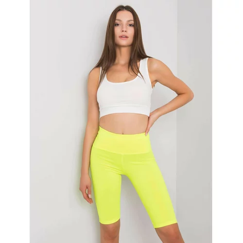 Fashion Hunters Fluo yellow shorts from Serena cycling shoes