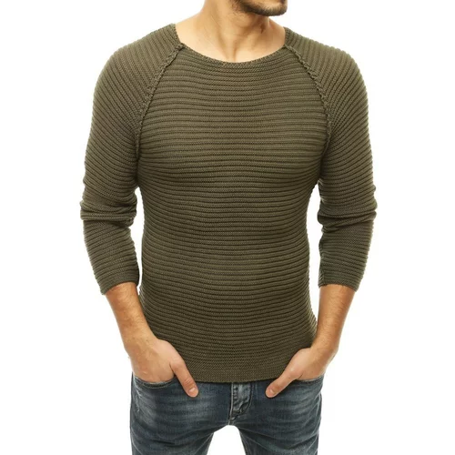 DStreet Men's sweater, pulled over the head, khaki WX1663