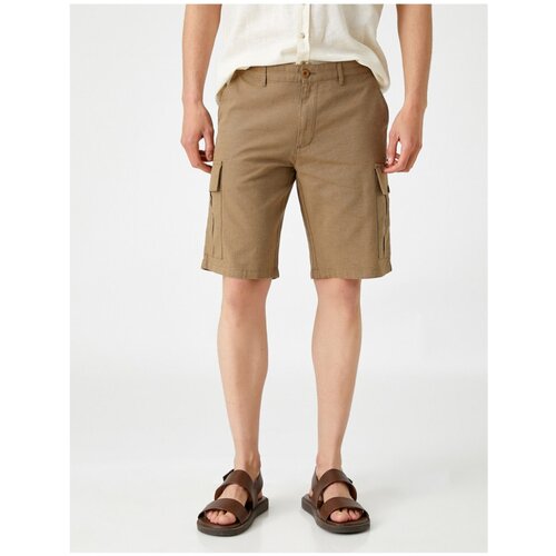 Koton Men&amp;#039;s Light Brown Shorts &amp;amp; Bermuda Slike