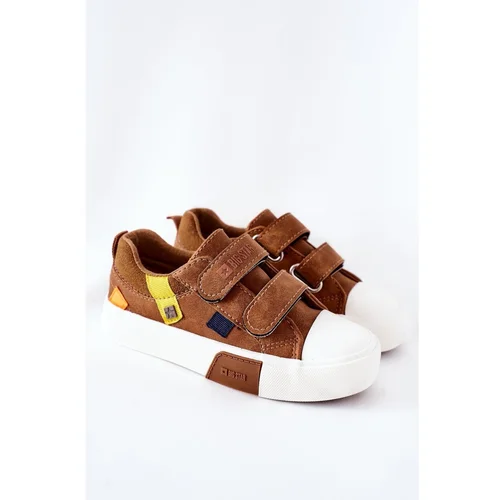 Kesi Children's Sneakers With Velcro Big Star II374017 Camel