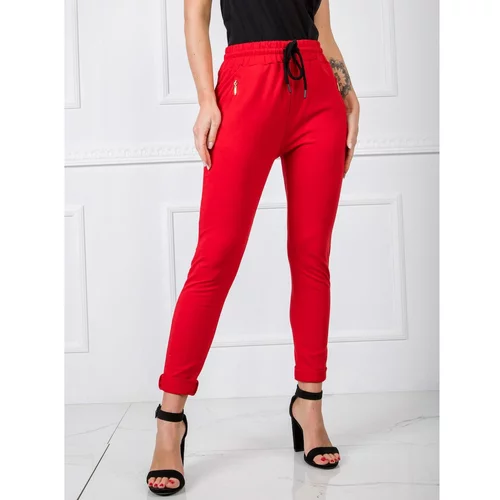 Fashion Hunters Women's red sweatpants