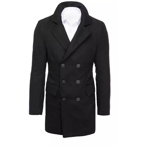 DStreet Men&amp;#039;s black coat CX0434 Slike