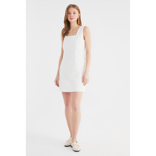 Trendyol White Brode Dress Cene