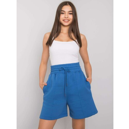 Fashion Hunters Dark blue cotton shorts Slike