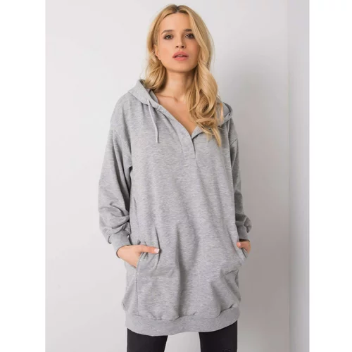 Fashion Hunters Gray women's hoodie