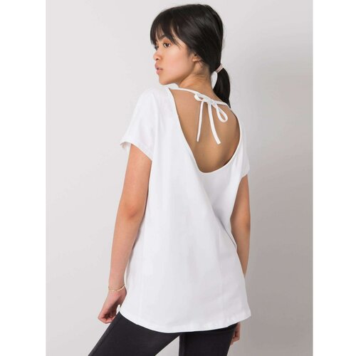 Fashion Hunters Women's white one-color t-shirt Slike
