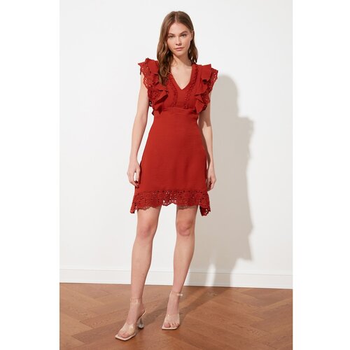 Trendyol Tile Brodeli Dress Slike