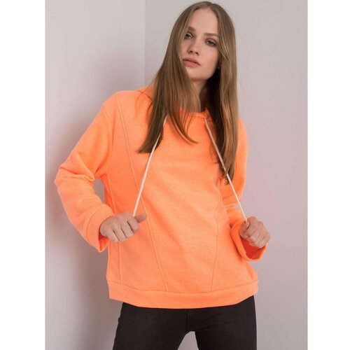 Fashion Hunters Ženska dukserica s fluom narandžastom bojom Slike