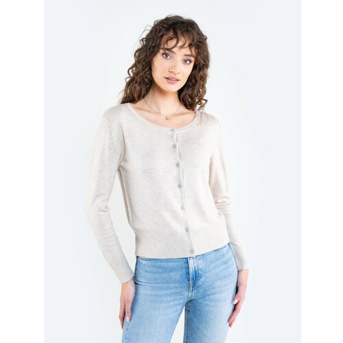Big Star Ženski džemper kardigan_džemper 160925 zlatna vuna-801 Cene
