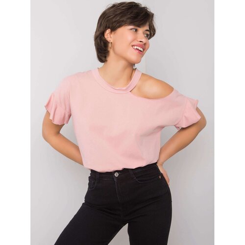 Fashion Hunters Light pink cotton blouse Slike