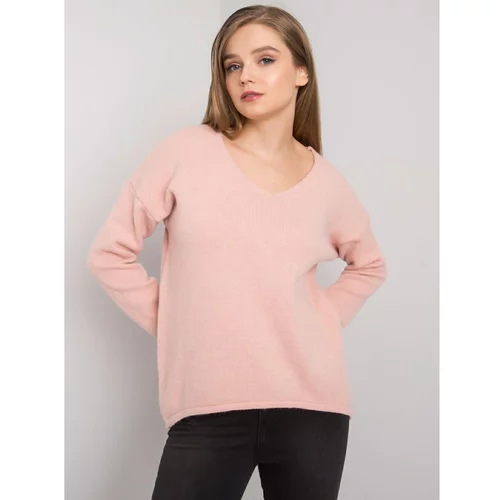 Fashion Hunters Light pink oversize sweater