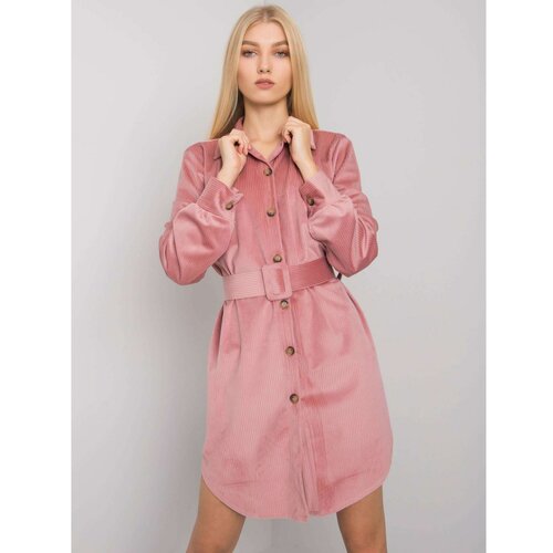 Fashion Hunters Dusty pink buttoned dress Slike