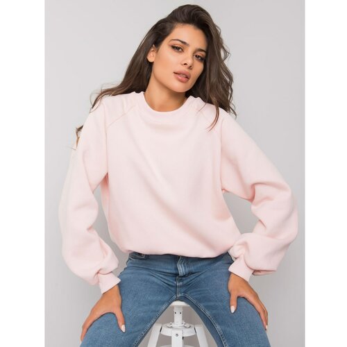 Fashion Hunters RUE PARIS Light pink smooth sweatshirt Slike
