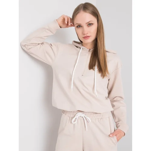 Fashion Hunters Light beige hoodie Ronnie SUBLEVEL