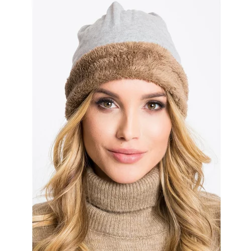 Fashionhunters Warm hat in gray
