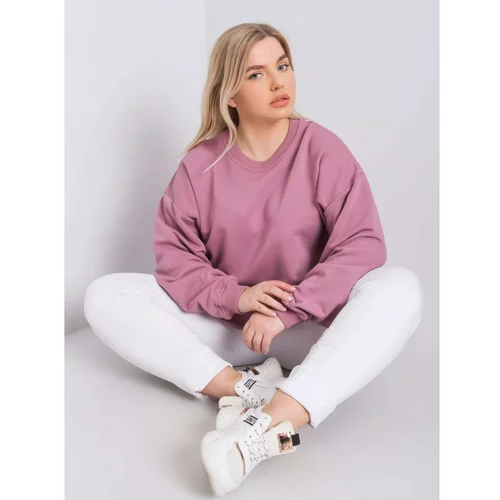 Fashion Hunters Powder pink sweatshirt plus size without hood