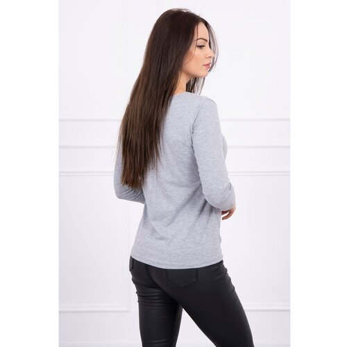 Kesi Blouse with print Forever gray Slike