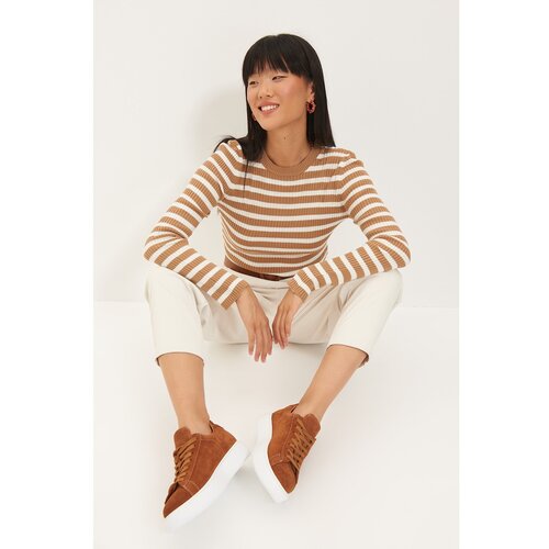 Trendyol Ženski pulover Striped Slike