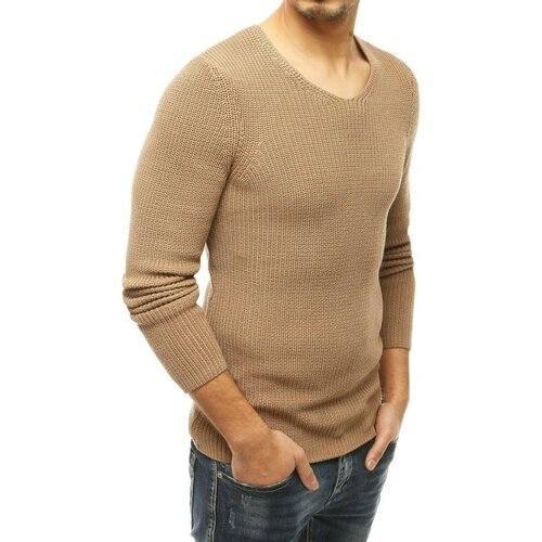DStreet Muški džemper navučen preko glave, smeđi WX1591 braon | krem Cene
