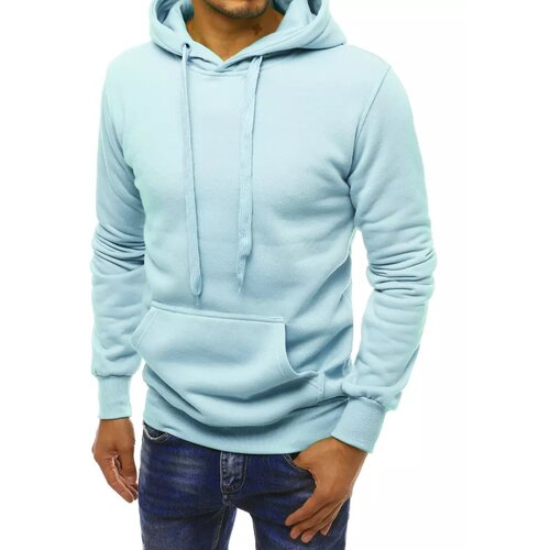 DStreet Light blue men&amp;#039;s hoodie BX5107 Slike