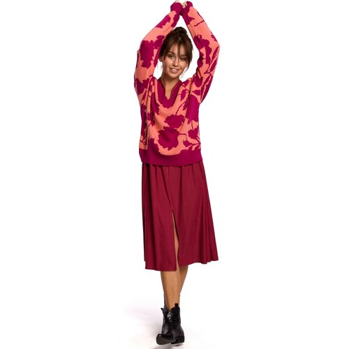 BeWear Ženski pulover BK056 tamnocrvena Slike