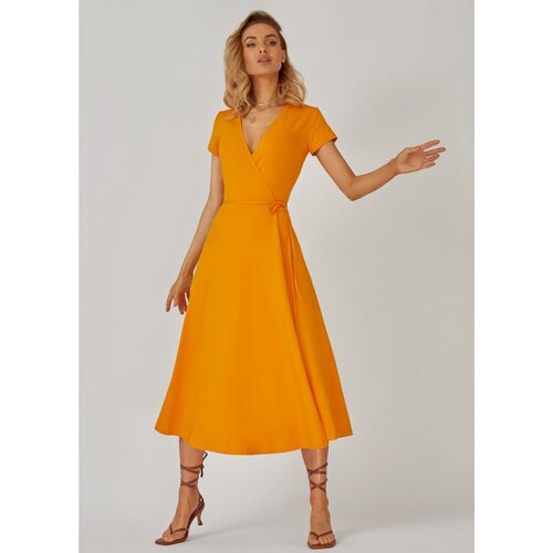 Kolorli Woman's Dress Flora Midi braon | narandžasta Cene