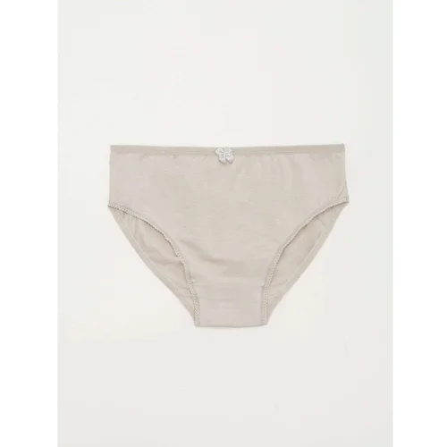 Fashionhunters Gray panties for a girl with a print