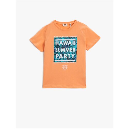 Koton Boy&amp;#039;s Powder Printed T-Shirt Short Sleeve Crew Neck Cotton Slike