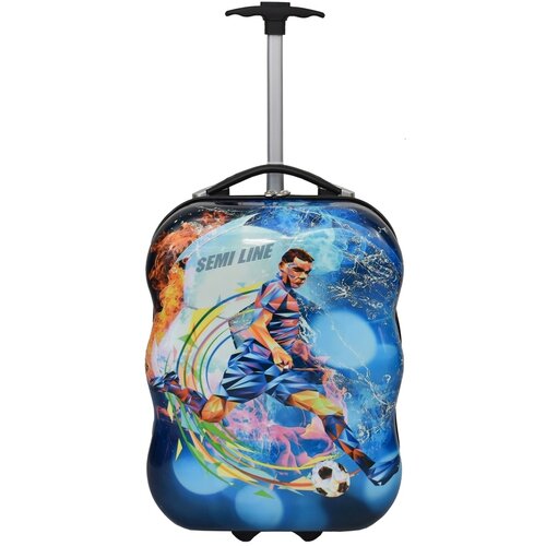 Semiline Kids's Suitcase T5463-7 Multicolour plava | braon | narandžasta | svetloplava | tamnocrvena Slike