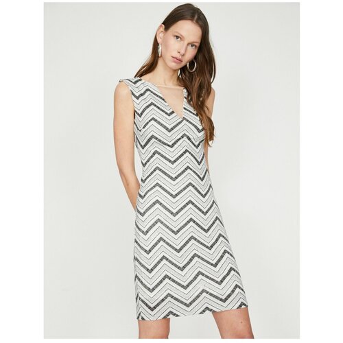 Koton Women&amp;#039;s Patterned Dress Evening Dress Slike