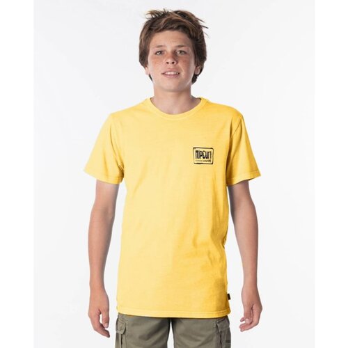 Rip Curl T-shirt NATIVE GLITCH TEE-BOYS Washed Yellow Slike