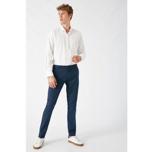 Koton Men's Navy Blue Patterned Jeans Cene